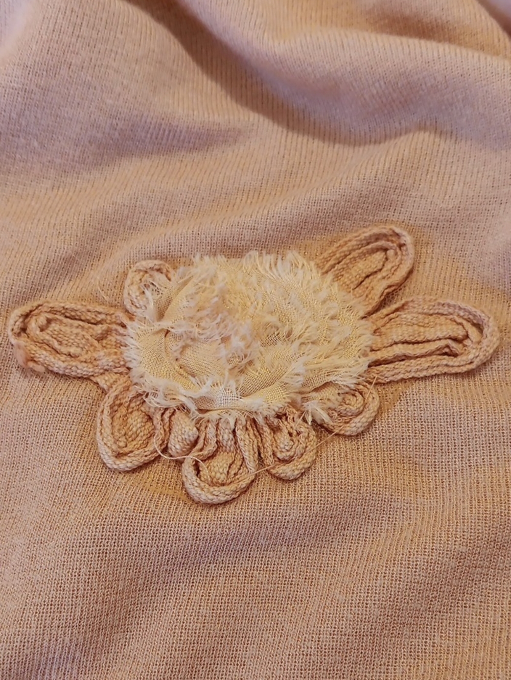 Pretty Angel Pink Bohemian Appliqed Knit Top - Picture 11 of 11